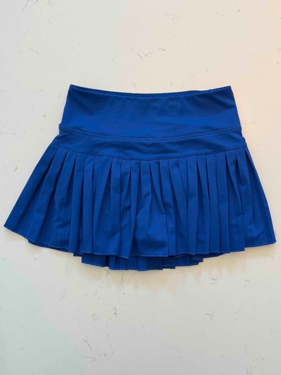 Goldhinge Dresses & Skirts - Goldhinge Blue Pleated Tennis Skirt Size S
